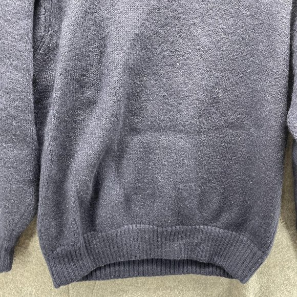 Woolrich Sweater Men Extra Large Blue Navy Sweatshirt Crewneck Pullover Wool - Picture 4 of 10